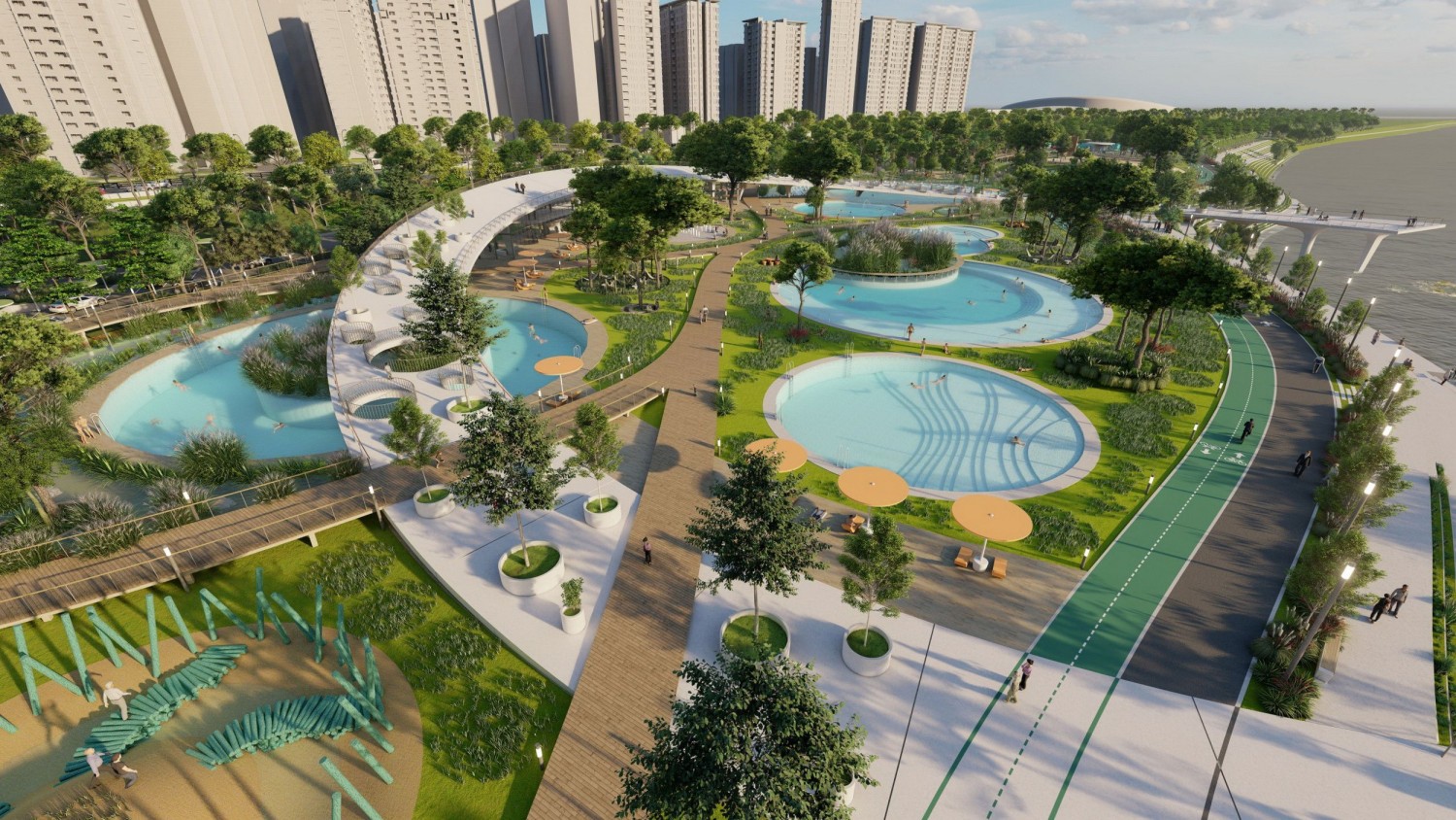 汉江市民公园天然游泳池 - hhlloo