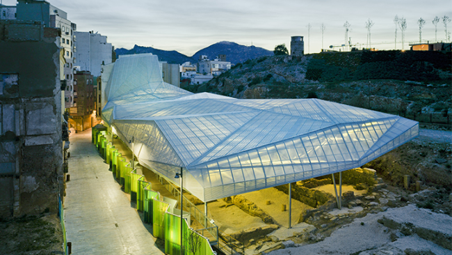 西班牙Cartagena 罗马时期遗址上的保护层 