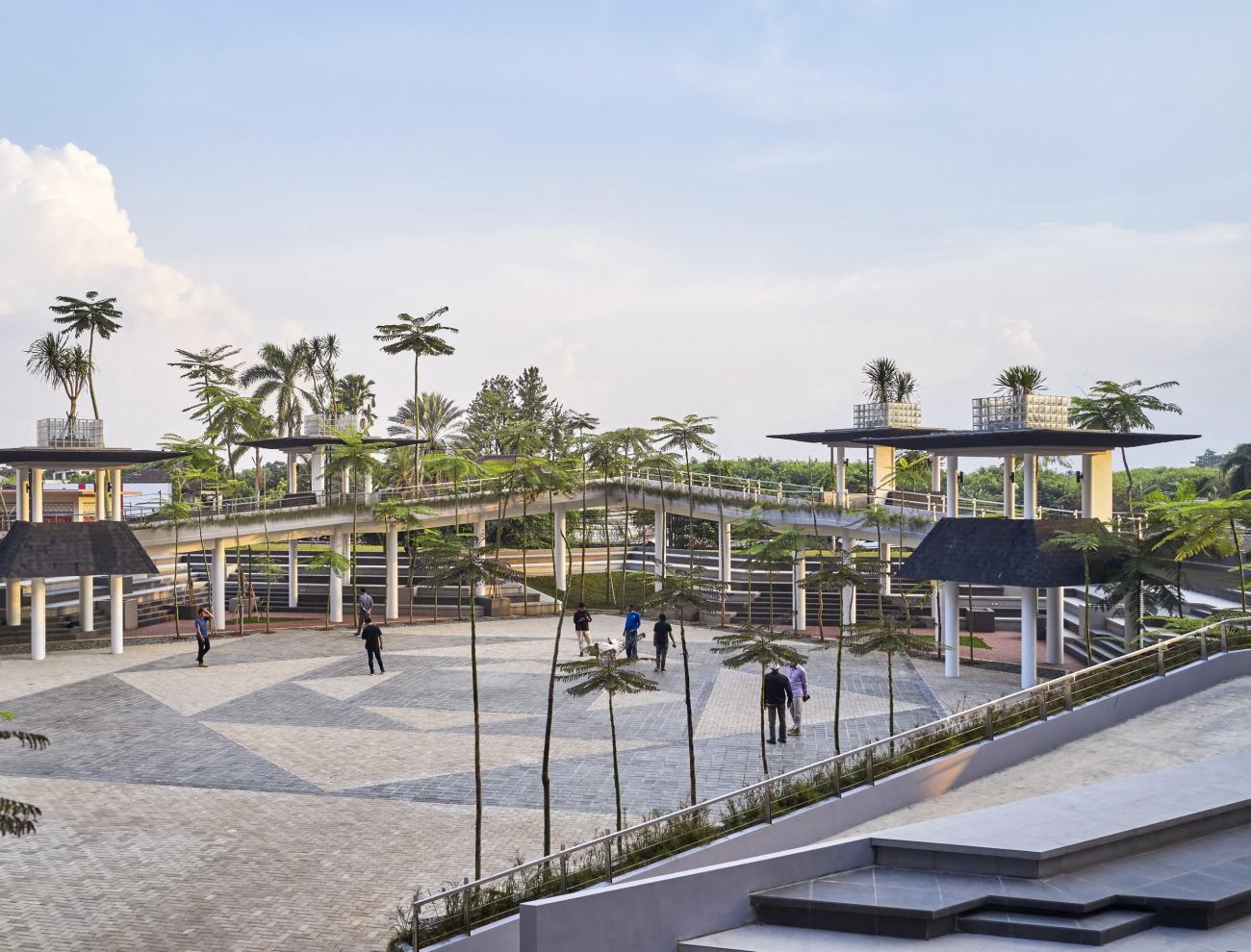 印度尼西亚Alun-alun Kejaksan 广场-SHAU Indonesia-广场案例-筑龙园林景观论坛