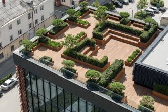 Kandinsky住宅，庭院和屋顶花园