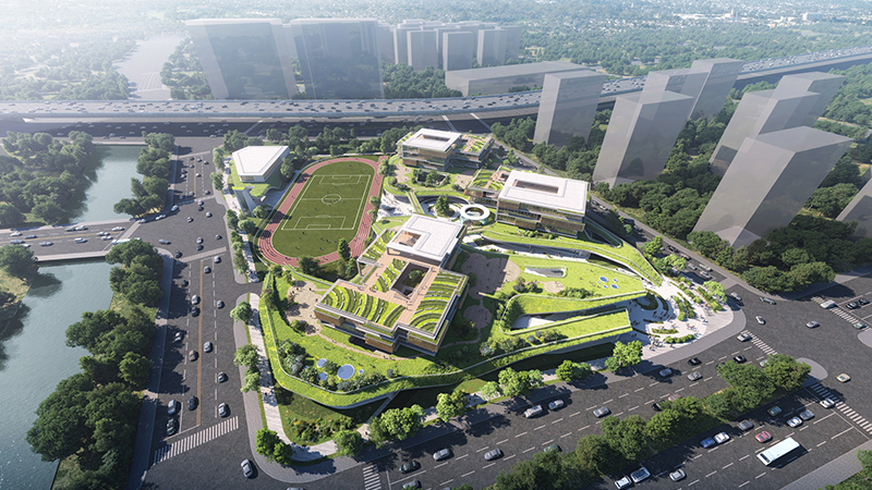 Qianjiang New City Phase II future campus