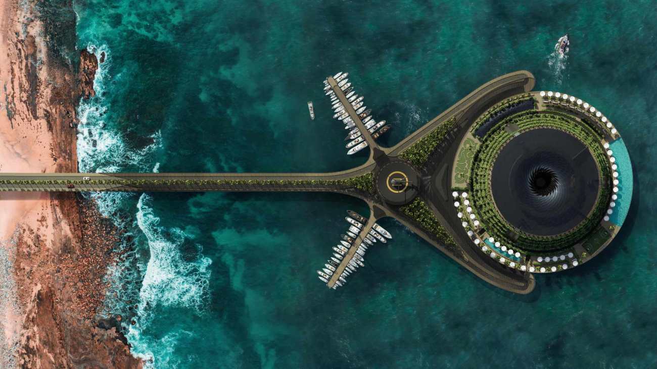 生态漂浮酒店 概念设计