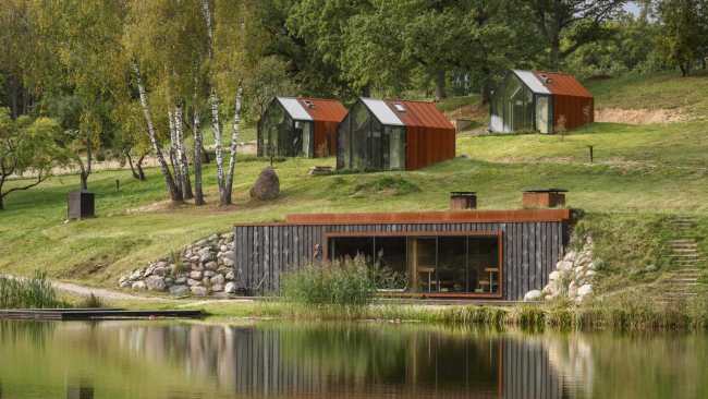 拉脱维亚  Ziedlejas自然温泉疗养小屋
